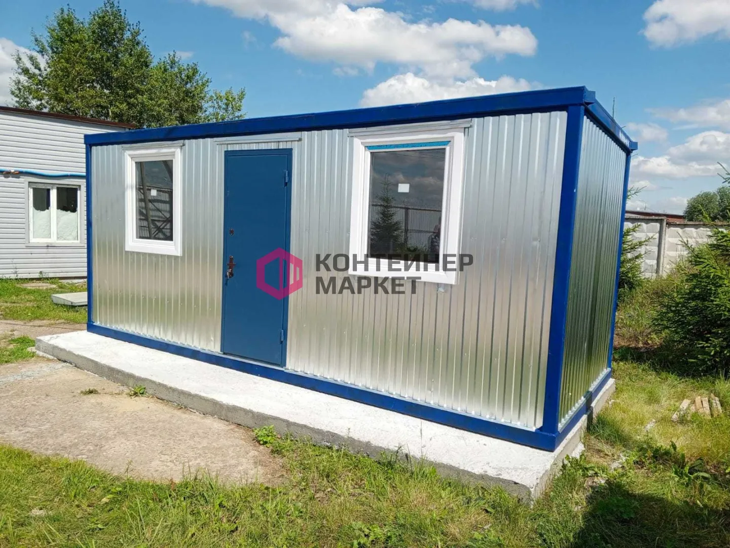 Блок контейнер офисный, распашонка 5,85х2,4 - Панели ПВХ
