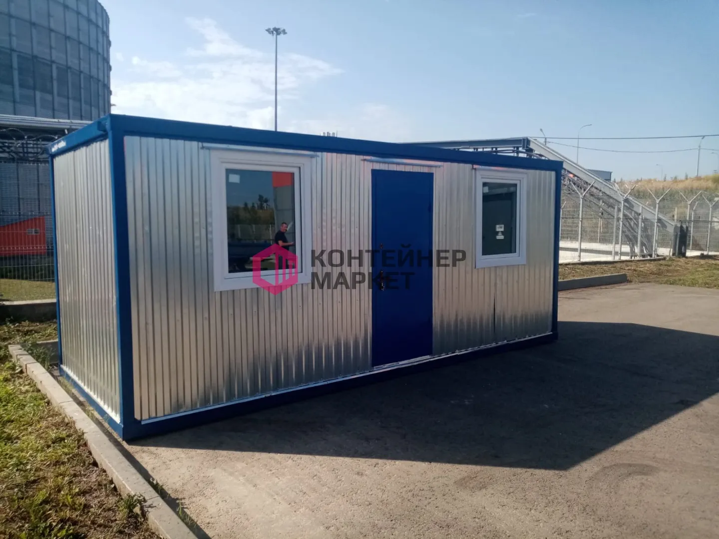Блок контейнер офисный, распашонка 5,85х2,4 - Панели ПВХ
